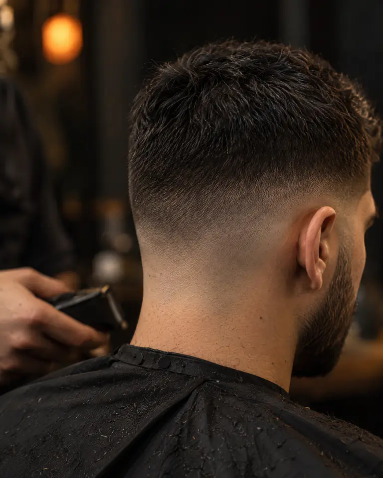 Fade kesimde ense geçişinin yakın planı
